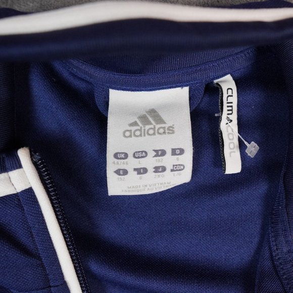 Adidas Soccer Jacket Men's Blue White East End Football Club Climacool Track - Picture 8 of 14